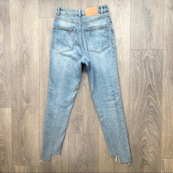 ASOS Cheap Monday Donna Skinny Jeans Dollar Blue High Rise Waist Denim Size 25 - Picture 14 of 16